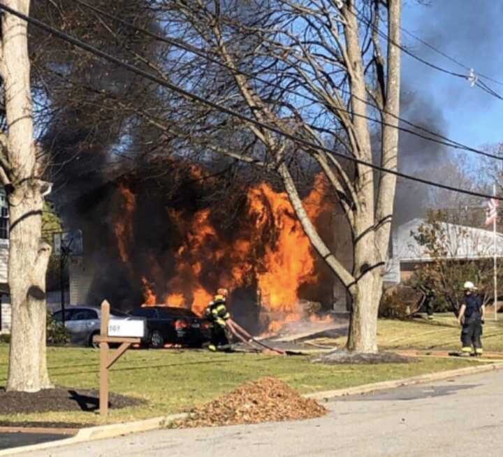 The fire broke out Saturday in Hackettstown.