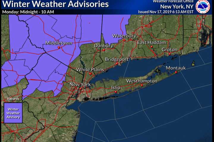 Nor'easter Nears: Winter Weather Advisory Issued For Much Of Area