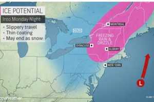 Here's When Parts Of Area Could See Snow Mix With Rain