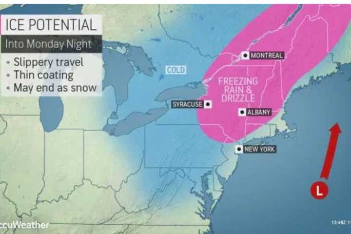 Here's When Parts Of Area Could See Snow Mix With Rain