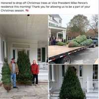 <p>Wyckoff&#x27;s Christmas Tree farm makes a special delivery to Vice President Mike Pence&#x27;s home.</p>