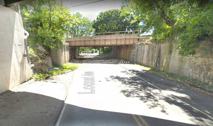 A truck hit a railroad bridge in Rye, causing a short road closure.