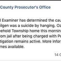 <p>The ex-boyfriend recently named a person of interest in the disappearance of Freehold&#x27;s Stephanie Parze was found dead by apparent suicide Friday morning in his home, authorities said.</p>