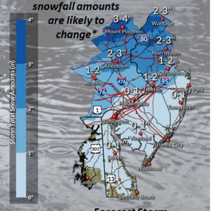 Monday and Tuesday will be warm and rainy with conditions expected to change overnight Tuesday. Wednesday is off to a messy start, forecasters say, with up to 3 inches of snow possible.