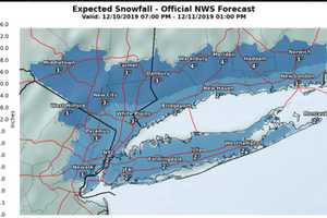 Projected Snowfall Totals Released For Storm From Overnight Tuesday Through Wednesday Morning