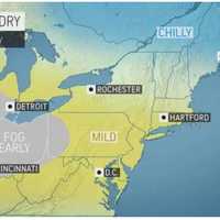 <p>Christmas Day, Dec. 25 will be dry throughout the Northeast.</p>