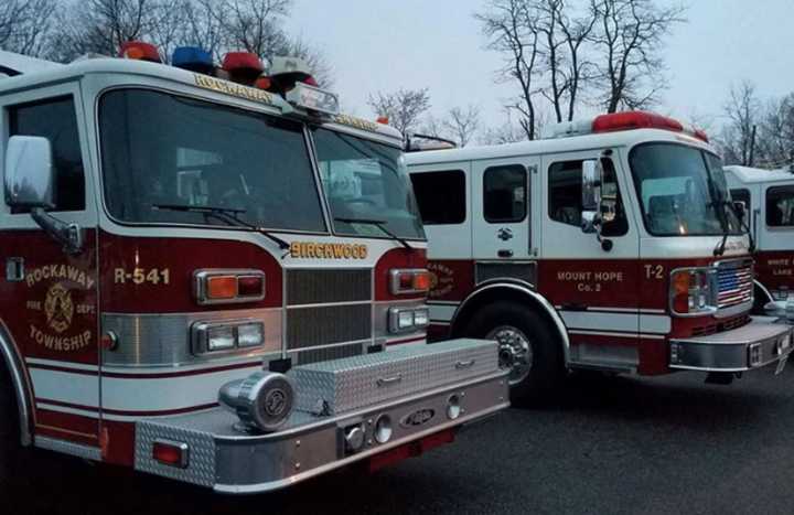 Rockaway Township&#x27;s fire engines.