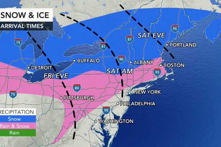 Here's When Storm System Will Bring Mix Of Snow, Ice, Rain To Region