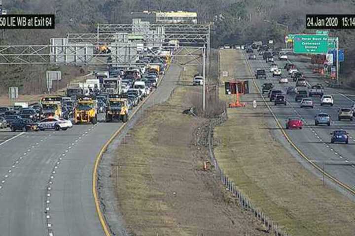 Long Island Expressway Stretch Reopens Following Hours-Long Closure After Crash