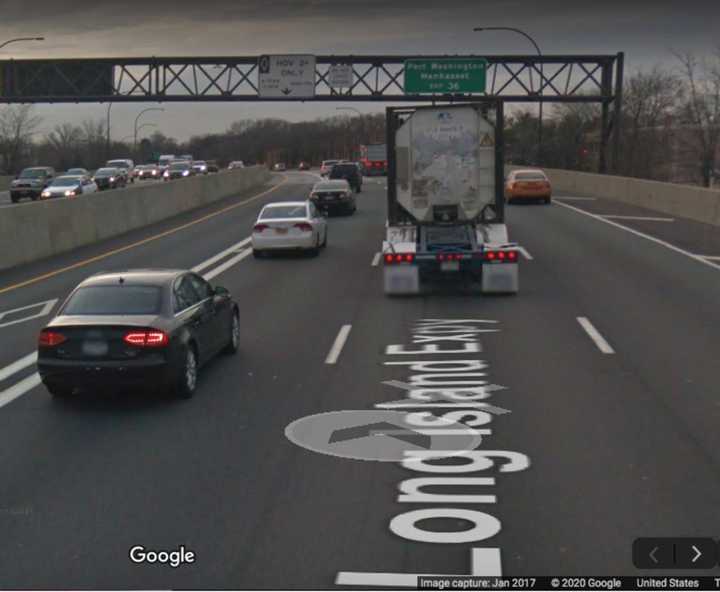 The Long Island Expressway in Roslyn Heights.