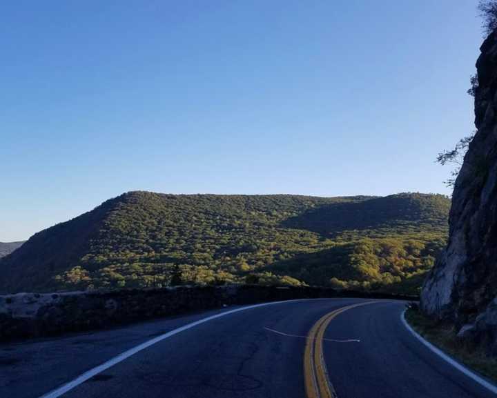 The overlook near where the crash took place.