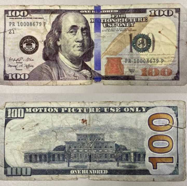 &quot;SERIOUSLY....this is the fake $100 dollar bill a suspect passed at a local gas station,&quot; South Brunswick police said on Twitter.