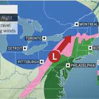 <p>A look at the storm system on Wednesday night, Feb. 26.</p>