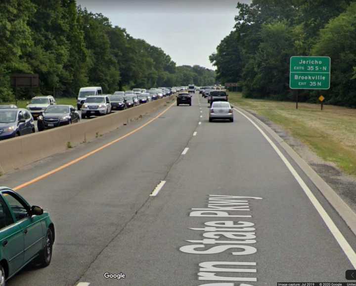 New York State Police troopers shot a man pointing an assault rifle at them on the Northern State Parkway.