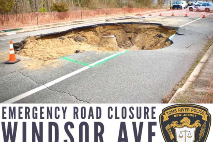 SINKHOLE: Roadway Closed In Toms River