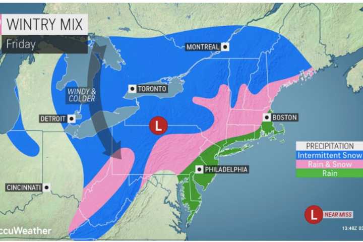 Here's Latest On Storm System That Will Bring Mix Of Snow, Rain To Region