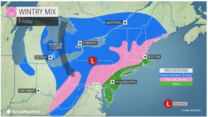 A look at the storm system moving in Friday night, March 6 into early Saturday morning, March 7.