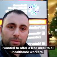 <p>Juicy Platters owner Jaffar Wahdat is offering free meals to all healthcare workers.</p>