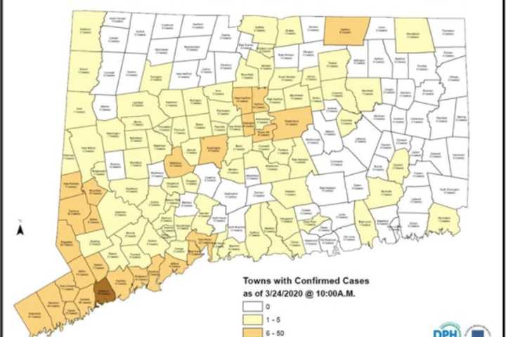 Number Of CT COVID-19 Cases Climbs To 618, With 12 Fatalities