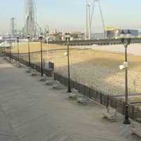 <p>A view of the boardwalk and deserted beach at Seaside Heights on Tuesday evening.</p>