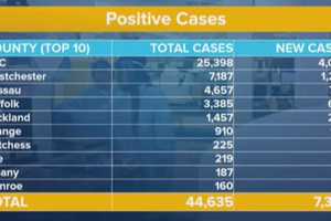 COVID-19: 35 New Cases In Dutchess As Statewide Total Hits 44,635