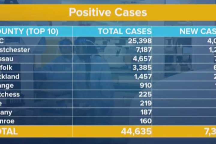 COVID-19: 7,377 New Reported Cases Statewide; Cuomo Asks FEMA For Four More Temporary Hospitals