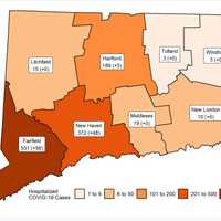 <p>A look at hospitalizations per county on Sunday, April 5.</p>