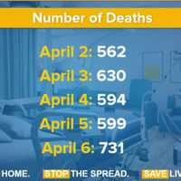 <p>The latest novel coronavirus stats in New York as of Tuesday, April 7, 2020.</p>