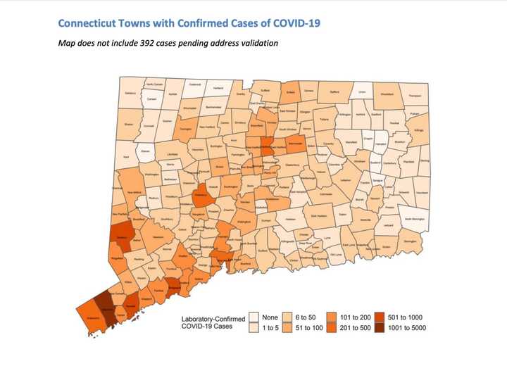 Counties with the most -- and least. -- cases.