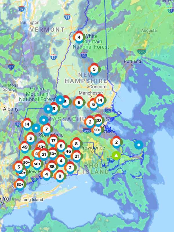 Storm With Gusty Winds Knocks Out Power, Brings Down Trees, Power Lines In Litchfield County