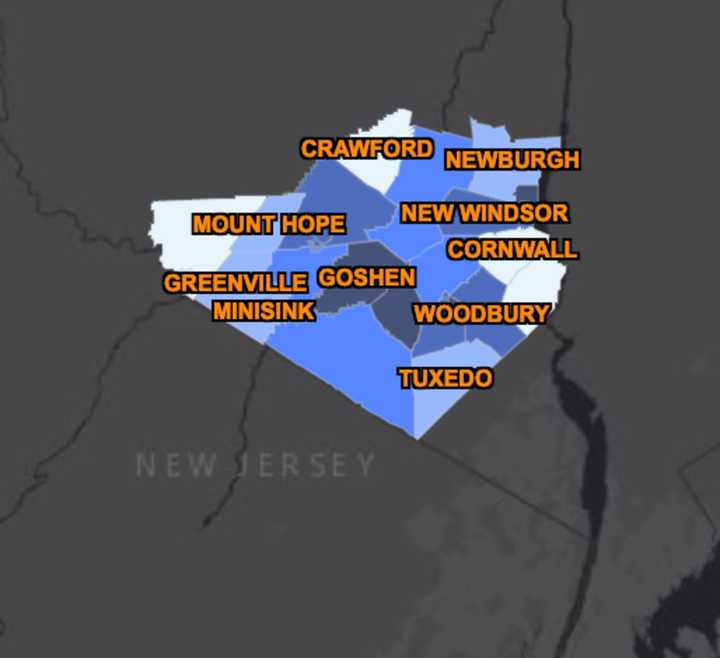 The Orange County COVID-19 map as of Tuesday,  April 14, 2020.