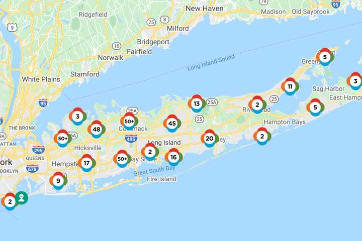 Here's How Many Are Still Without Power After Damaging Storm Slams Long Island