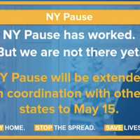 <p>NY will stay on pause at least another month.</p>