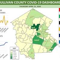 <p>The Sullivan County COVID-19 dashboard on Thursday, April 23.</p>