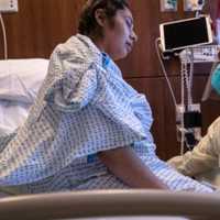 <p>Zully in the hospital.</p>