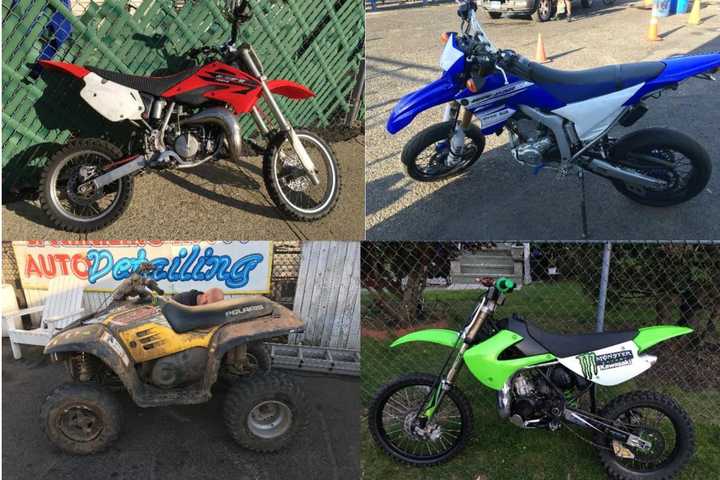 Nine ATVs, Dirt Bikes Seized In Effort To Stop Group Terrorizing On Roadways, Police Say