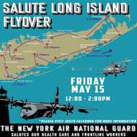 <p>The flight path of the flyover by the New York Air National Guard to honor frontline workers.</p>