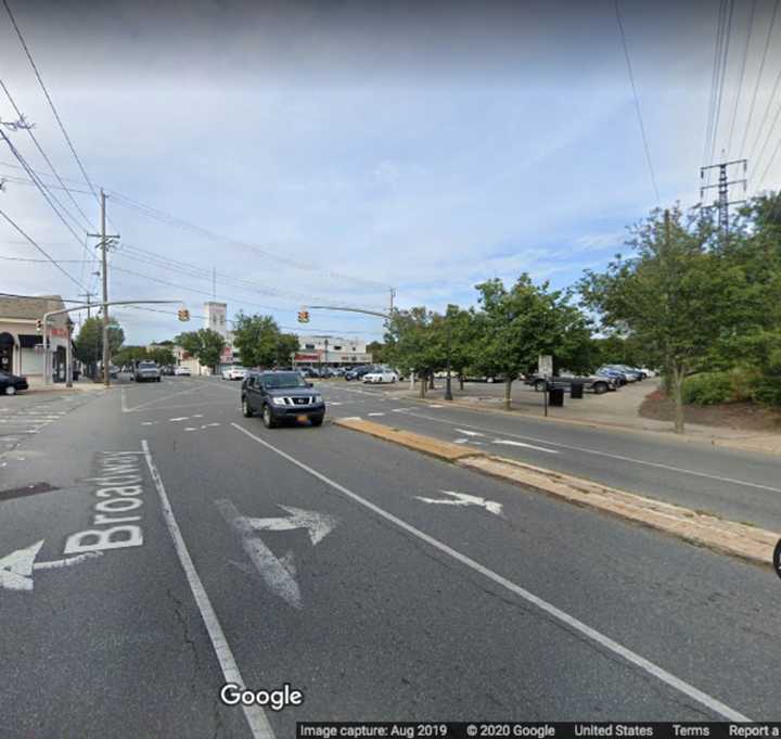 Broadway and Veterans Boulevard in Massapequa.