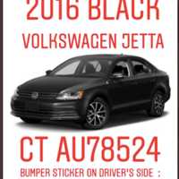 <p>A look at the stolen black Volkswagen Jetta.</p>