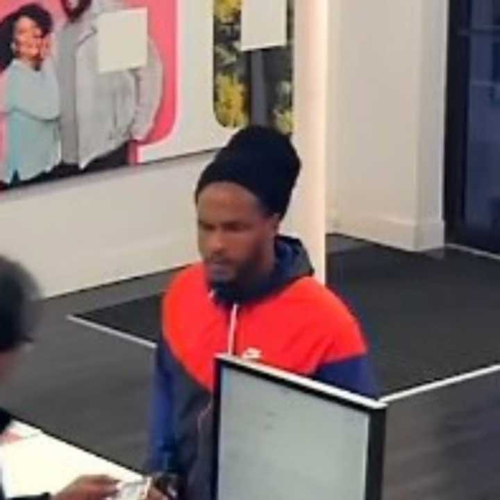 A man is wanted for allegedly stealing iPhones from T-Mobile in Kings Park that had a value of approximately $1,400.