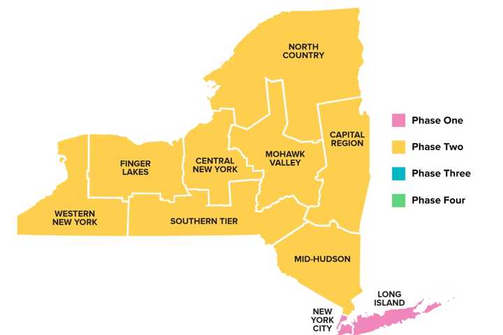 COVID-19: Some NY Regions Expect Move To Third Of Four-Phase Reopening Process This Week