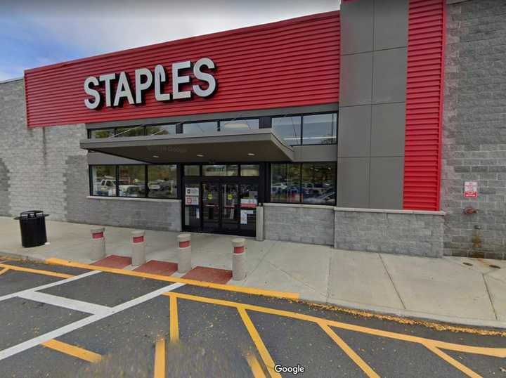 An area man was arrested for an alleged strong-arm robbery at Staples.