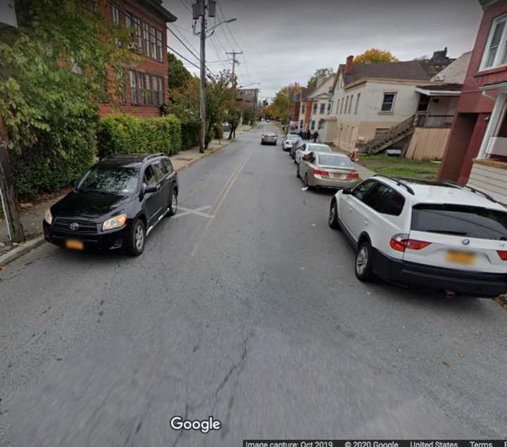 The area where the fatal shooting occurred in the City of Poughkeepsie, near North Bridge and Charles Street.