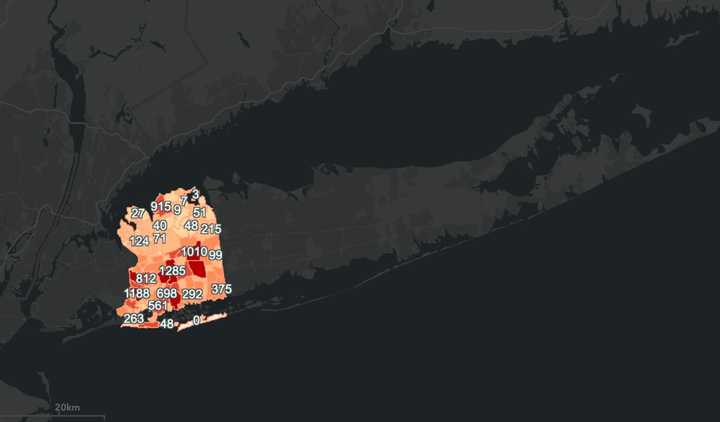 The latest novel coronavirus (COVID-19) breakdown in Nassau County.