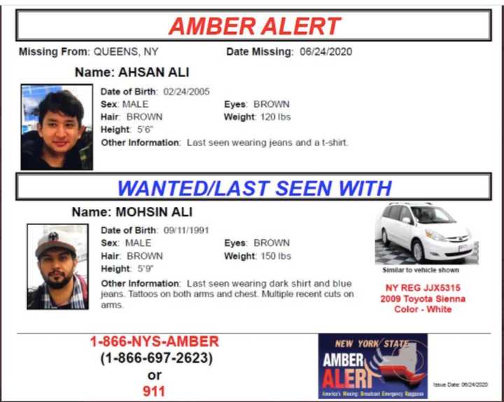 Info for the AMBER Alert.