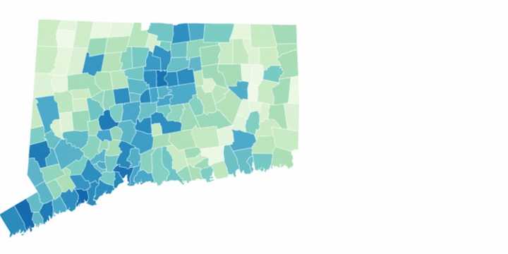 A look at counties with the most -- and least -- cases of COVID-19 in Connecticut.