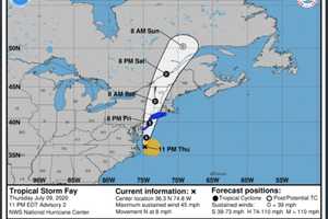 Severe Weather Alert: Here's When To Expect The Worst As Tropical Storm Fay Closes In On Area