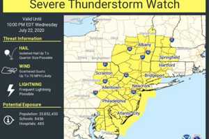 Severe Thunderstorm Watch Issued With Damaging 70 MPH Wind Gusts Possible