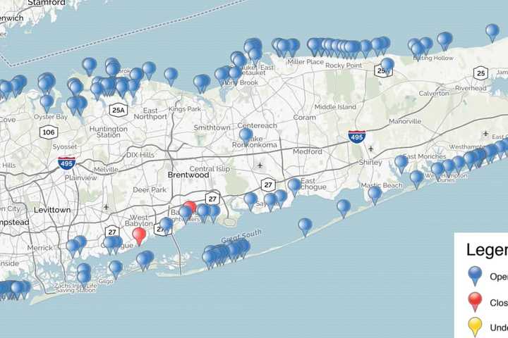 Three Long Island Beaches Close After High Levels Of Bacteria Discovered