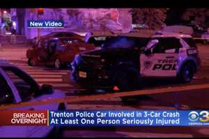 UPDATE: 3 Suspects In Custody After Stolen Car Crash Injures 6 Trenton Police Officers